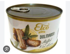DOLMADES VINE LEAVES STUFFED WITH RICE ELCO 2KG 