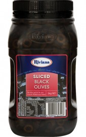 BLACK SLICED OLIVES 2KG